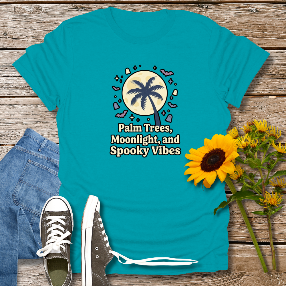 PALM TREES, MOONLIGHT & SPOOKY VIBES TEE