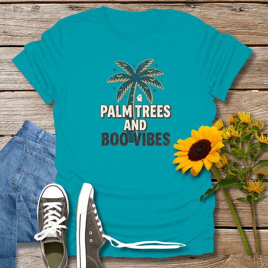 PALM TREES & BOO VIBES TEE