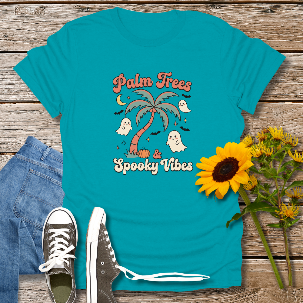 PALM TREES & SPOOKY VIBES TEE