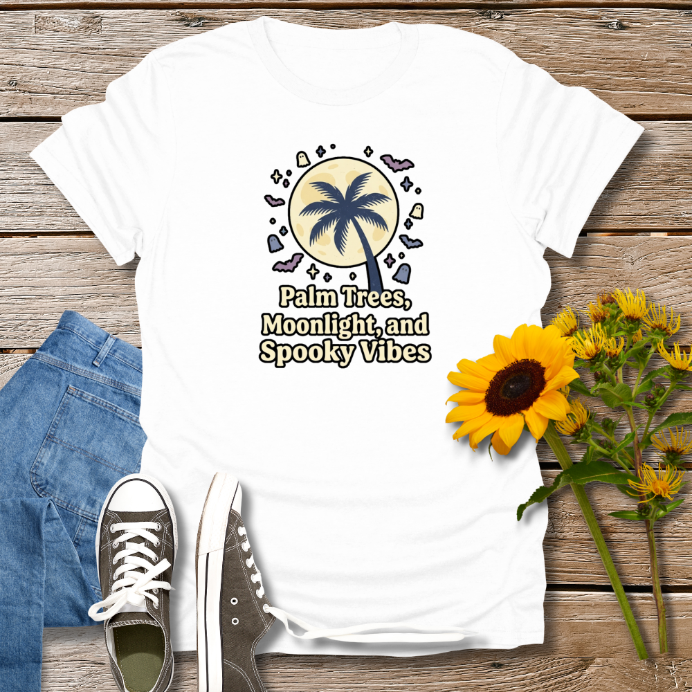 PALM TREES, MOONLIGHT & SPOOKY VIBES TEE