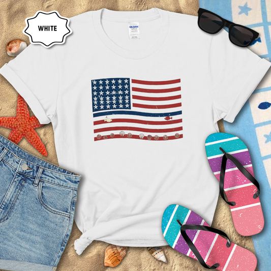 STAR SPANGLED SHORE TEE