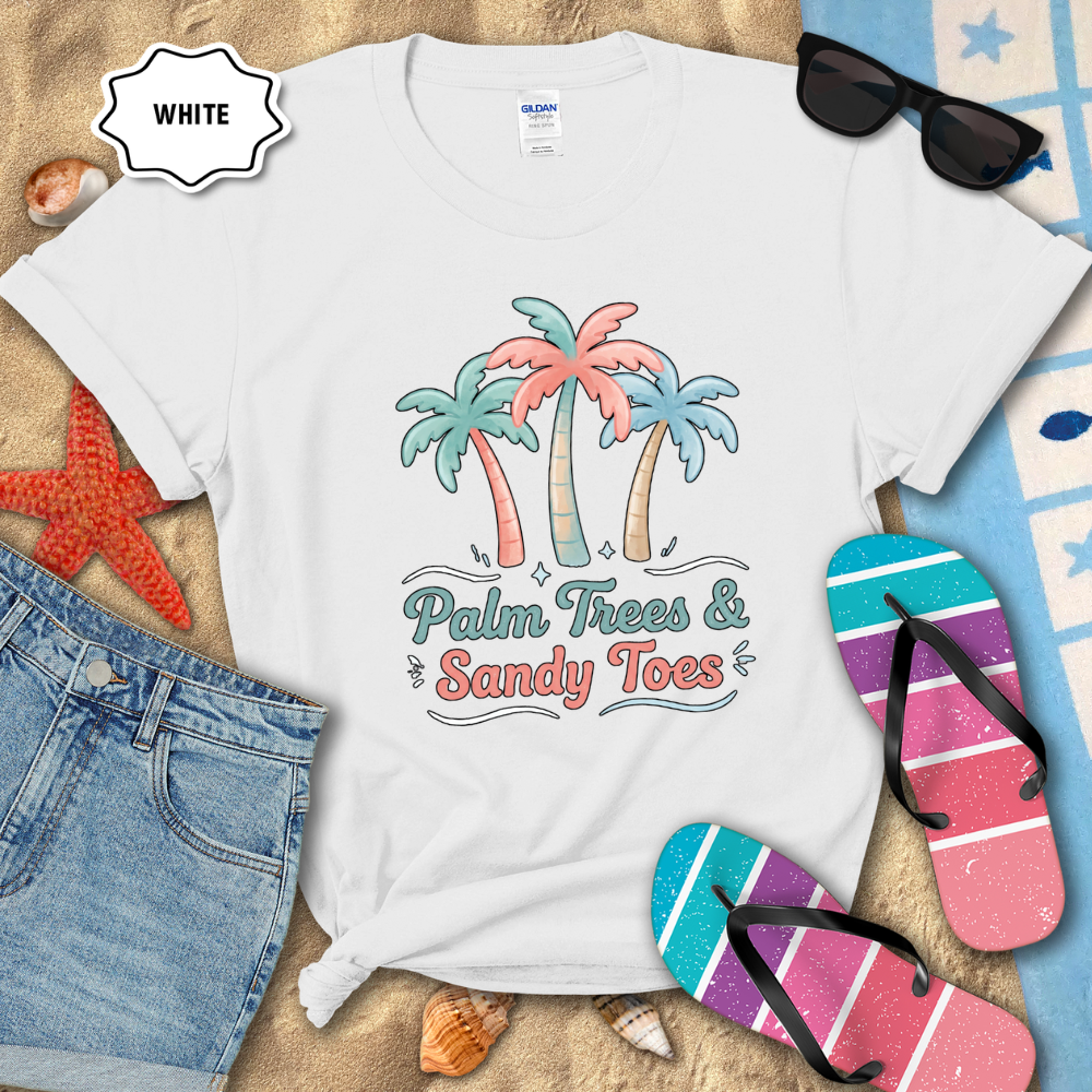 PALM TREES & SANDY TOES TEE