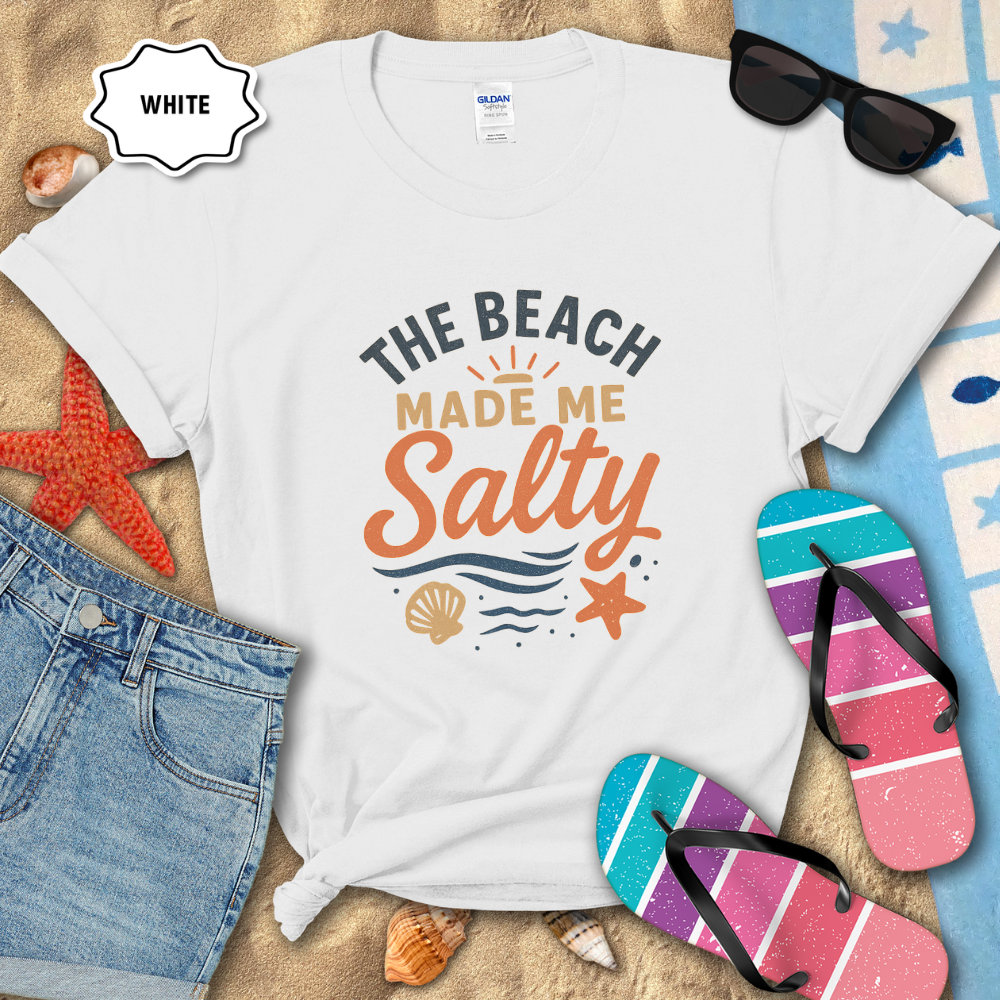 THE BEACH MADE ME SALTY TEE