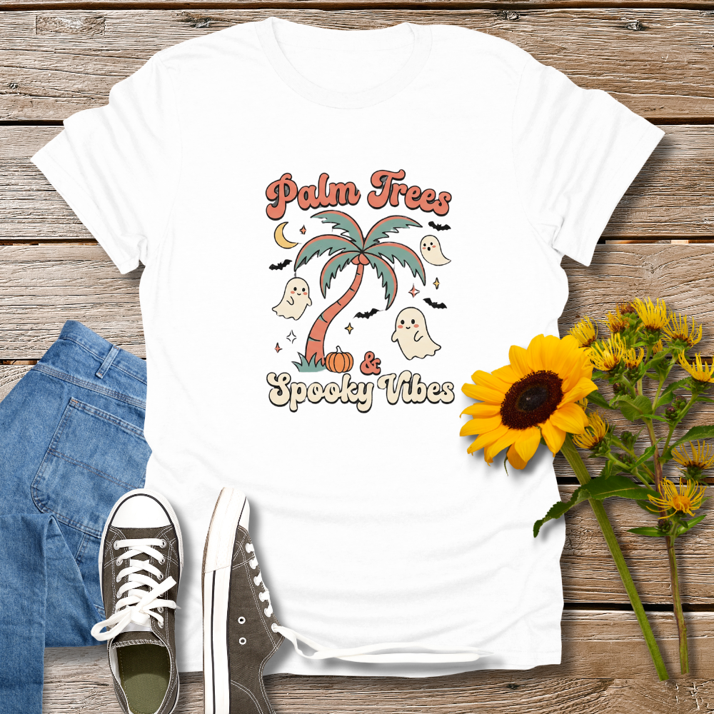 PALM TREES & SPOOKY VIBES TEE